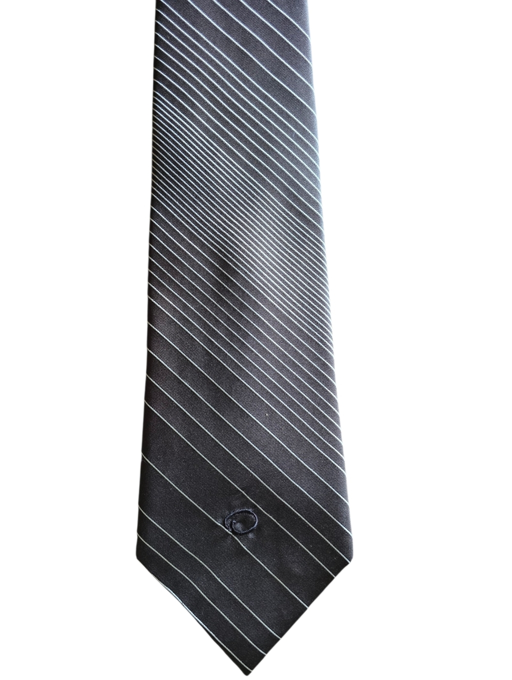 Oscar De La Renta Brown Striped Neck Tie